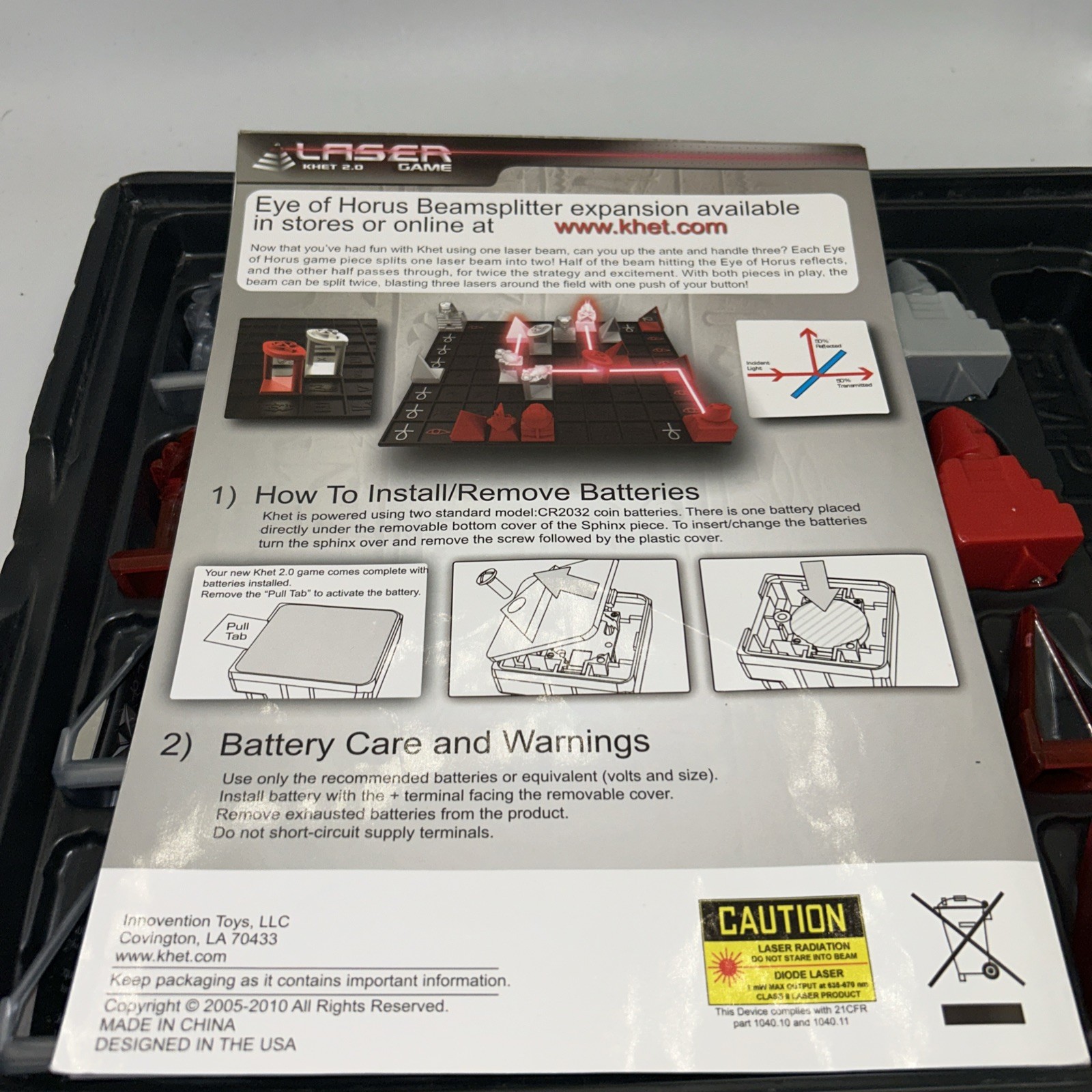 Laser Board Game Khet 2.0 Strategy For Parts Or Repair Complete Used