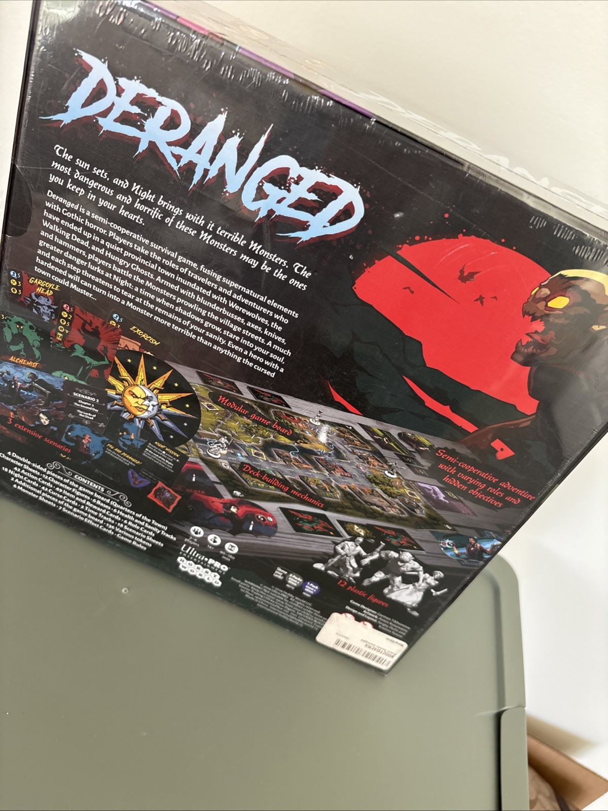 Deranged Board Game Gothic Horror Survival Cooperative Ultra Pro 2019 New Sealed
