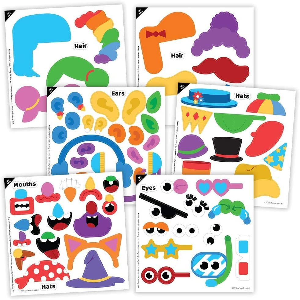 The Colorforms Silly Faces Game • Ages 3+ – 100 • 2 to 6 Players • New in Box