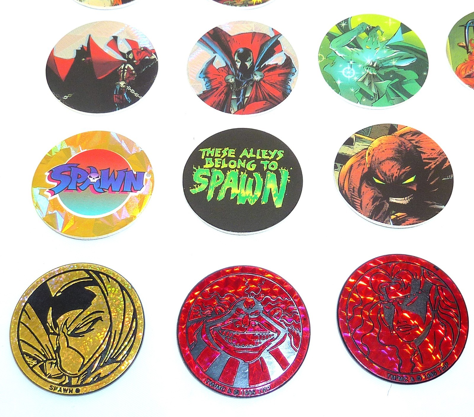 SPAWN Pogs Lot 23 Pogs + 5 Slammers Vintage Collectibles for Adults CANADA GAMES
