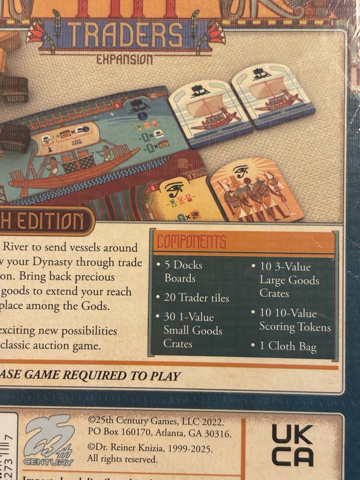 RA Deluxe Pharaoh Edition & Trader Expansion Set sealed