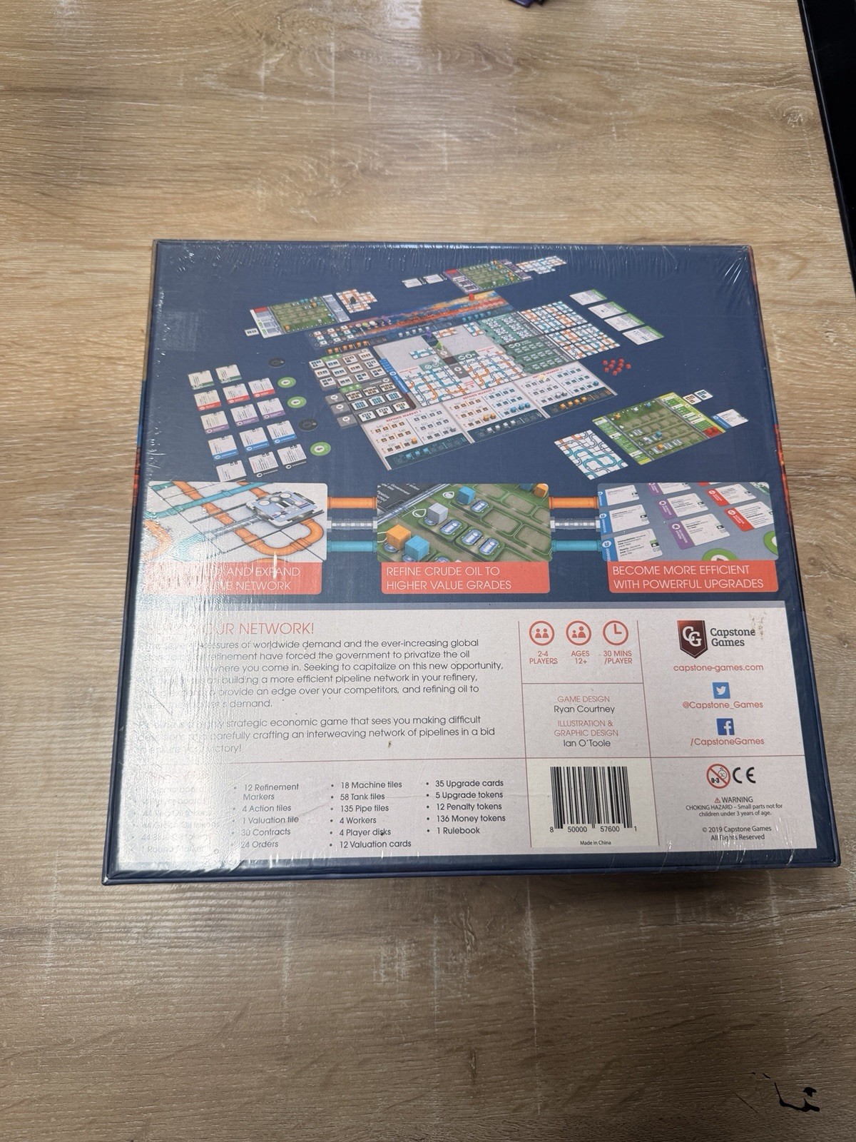 Capstone Games – Pipeline Board Game (2019) – COMPLETE SEALED