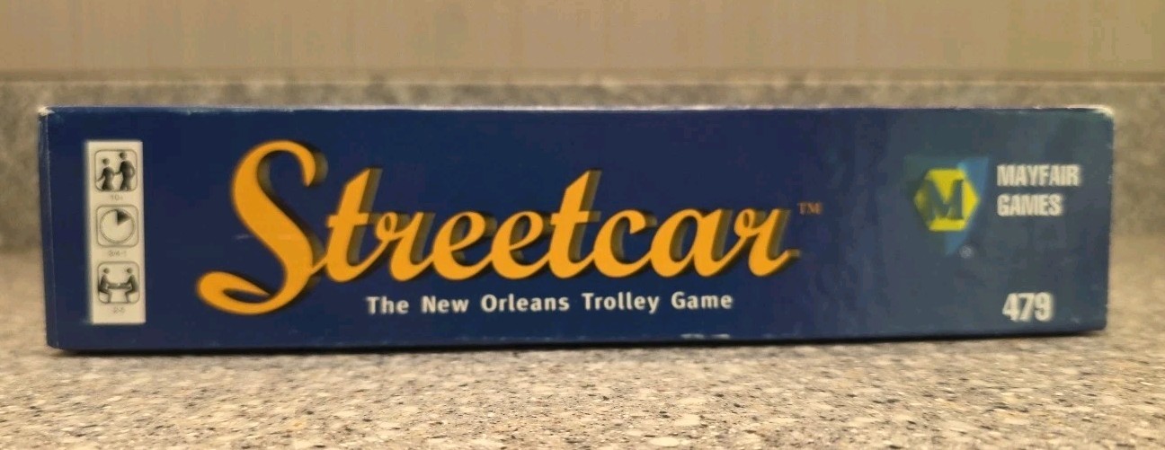 Streetcar Board Game New Orleans Trolly 479 1995 Mayfair Games Complete