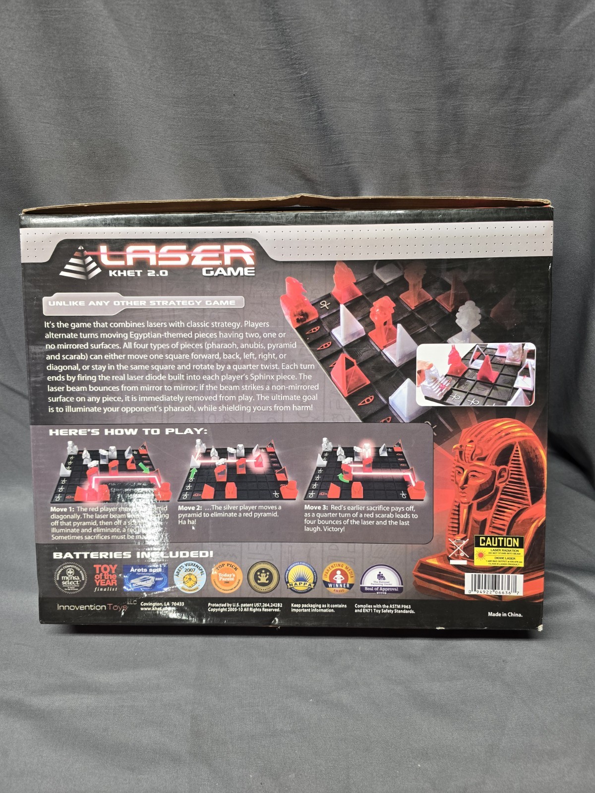 Laser Board Game Khet 2.0 Strategy Mensa Select Toy of the Year Complete