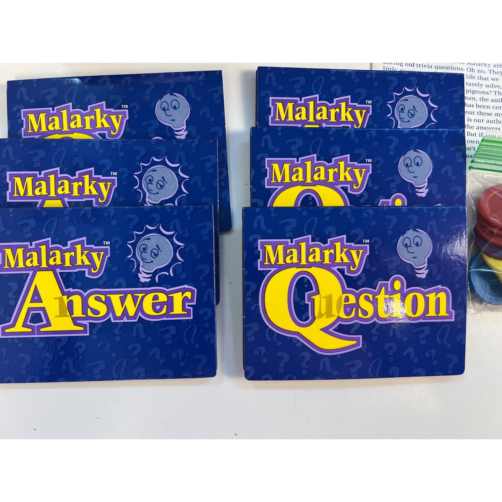Malarky An Bluffing Board Game Patch Products 1997 Complete Vintage Complete