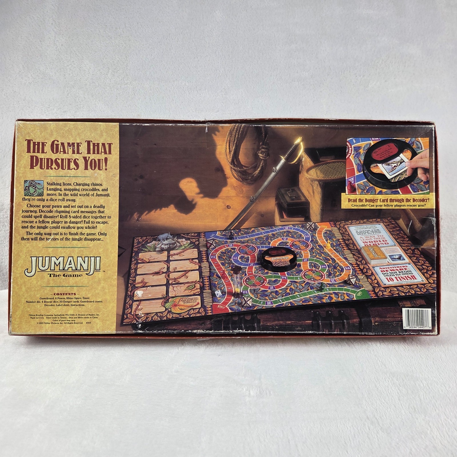 Vintage 1995 Jumanji Board Game Milton Bradley Complete! Nice Condition