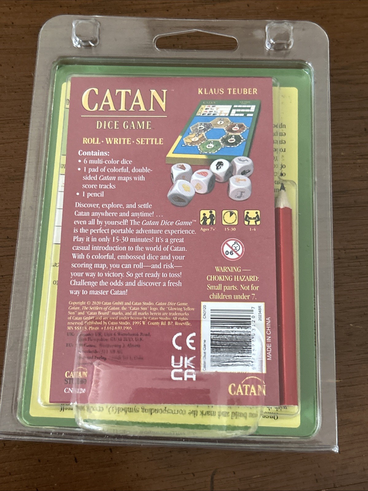 Catan Dice Game Clamshell Edition Catan Studios CN3120 Settlers Family NEW