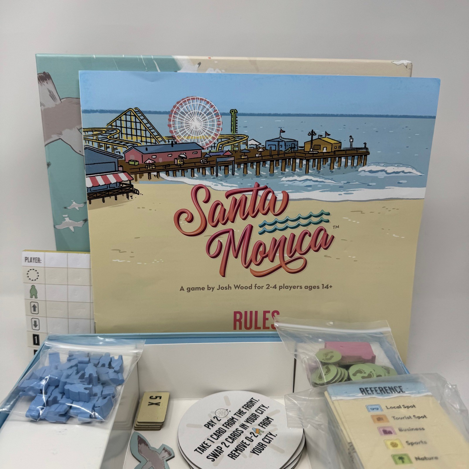 Santa Monica Board Game AEG7092 Alderac Entertainment Group Josh Wood 2-4P