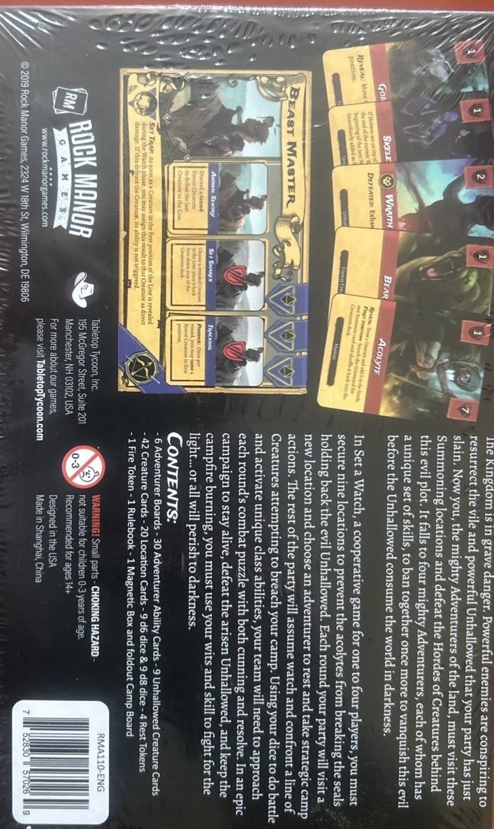 Set a Watch, A Game By Todd Walsh