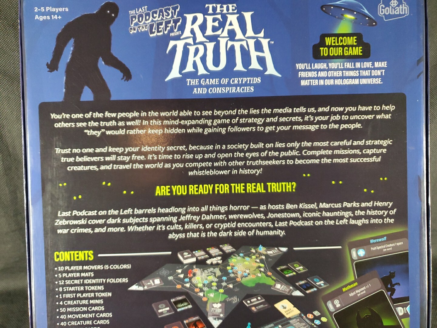 Goliath The Last Podcast Left Real Truth Game Cryptid Bigfoot Moth Man UFO **