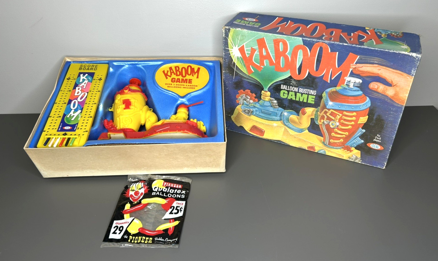 Vintage KABOOM Balloon Busting game 1965 by Ideal