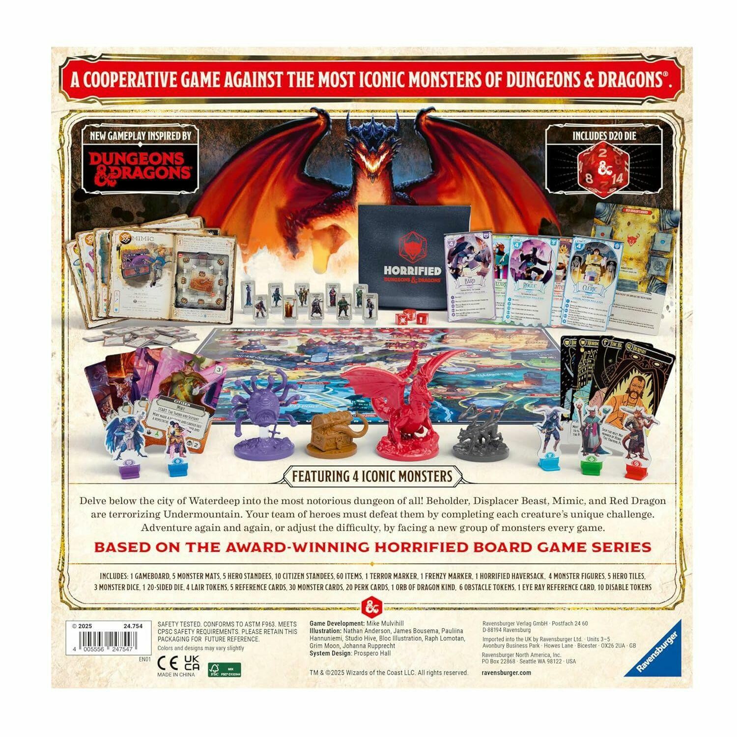 Horrified: Dungeons & Dragons Strategy Board Game
