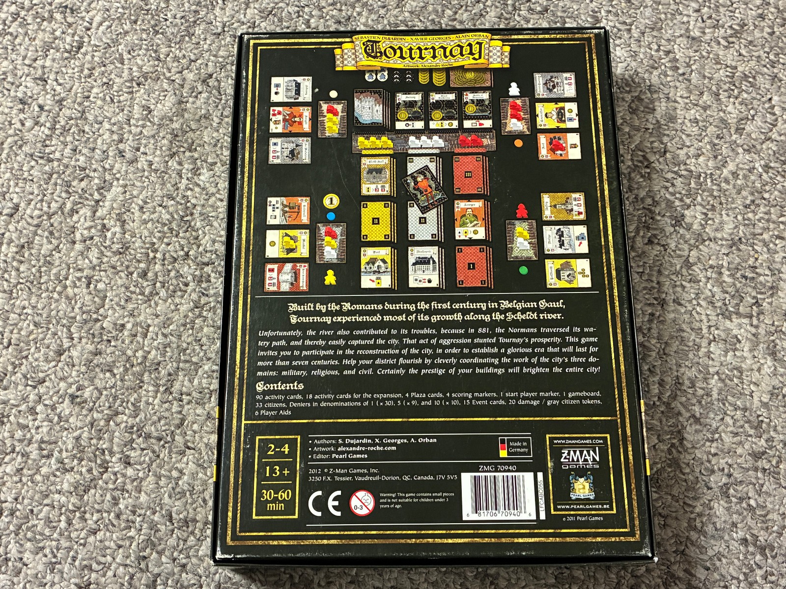 Tournay – Z-Man Games 2011 – Complete w/ Replacement Card