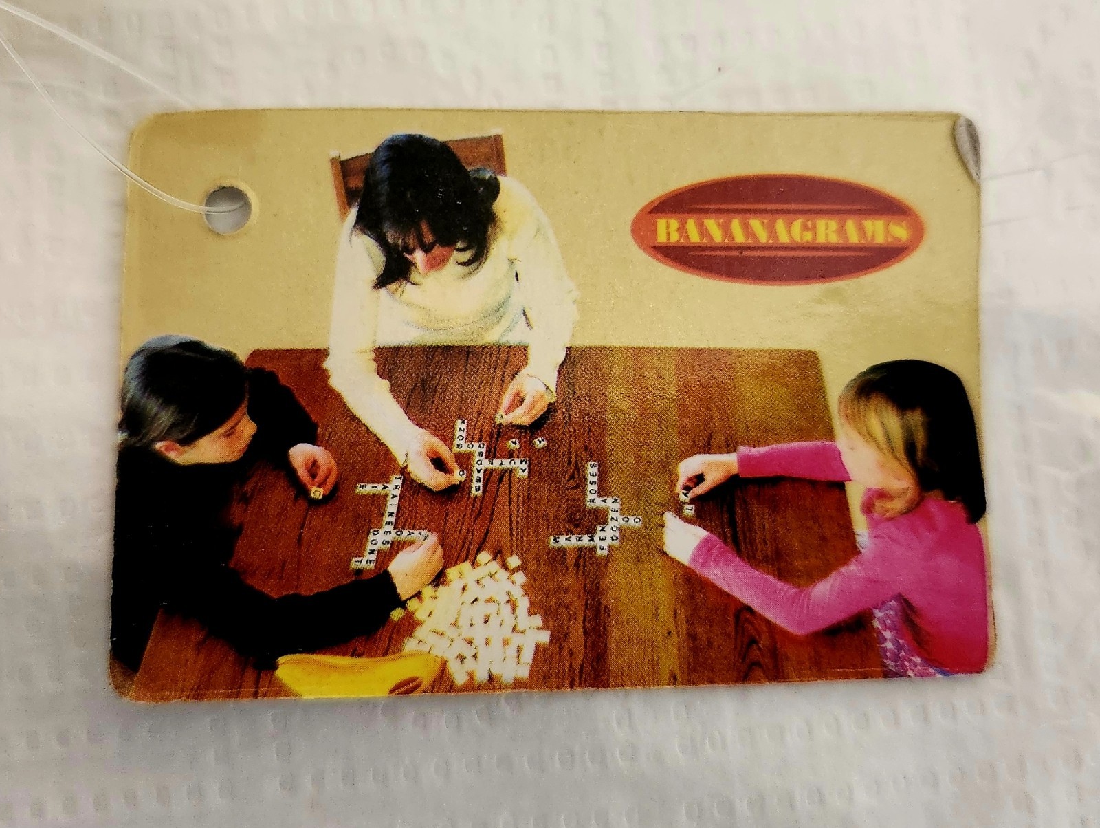 Bananagram Crossword Game Word Play Anagrams Letter Tile Banana bag Family Fun