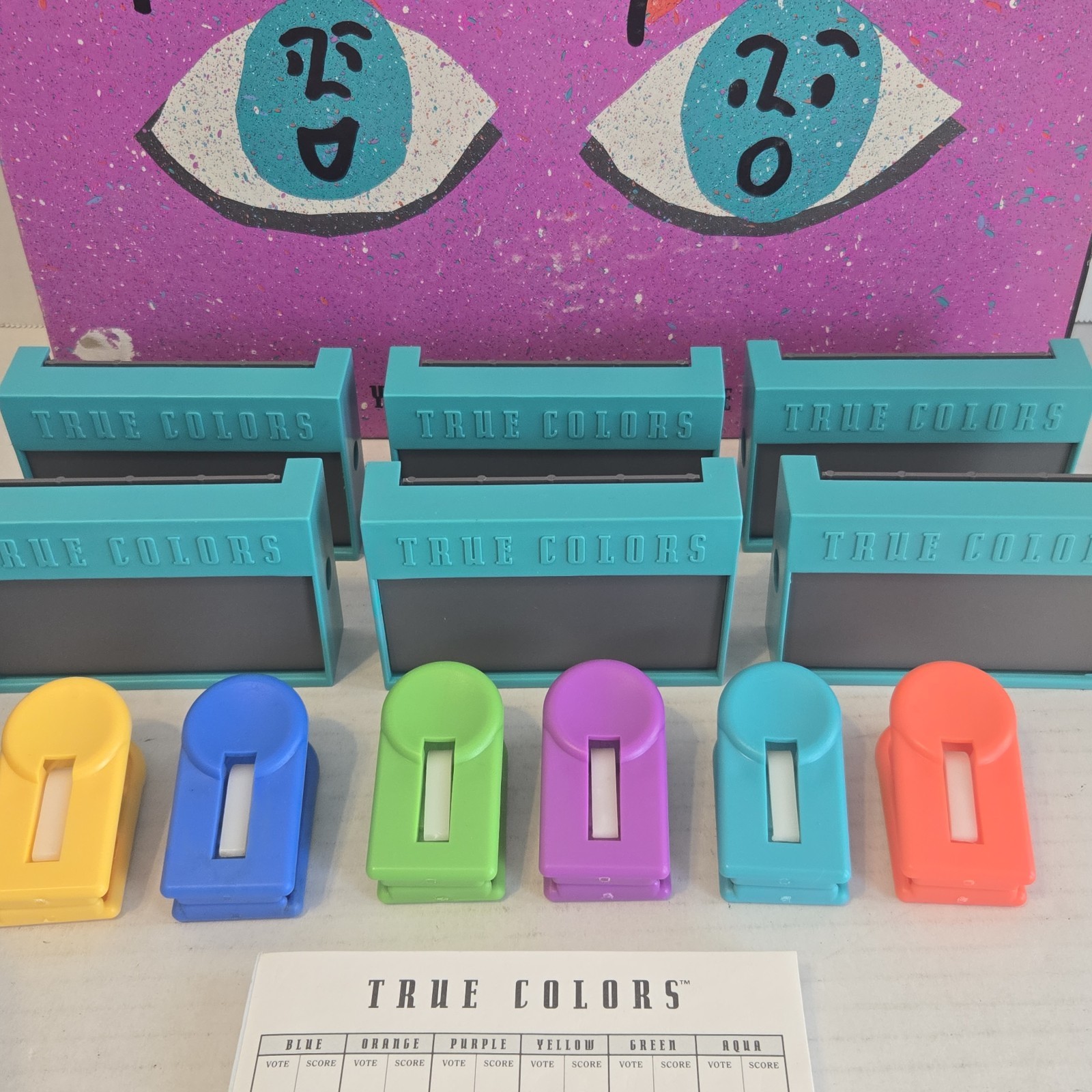 1990 True Colors Card Game Milton Bradley, Made in USA **COMPLETE**