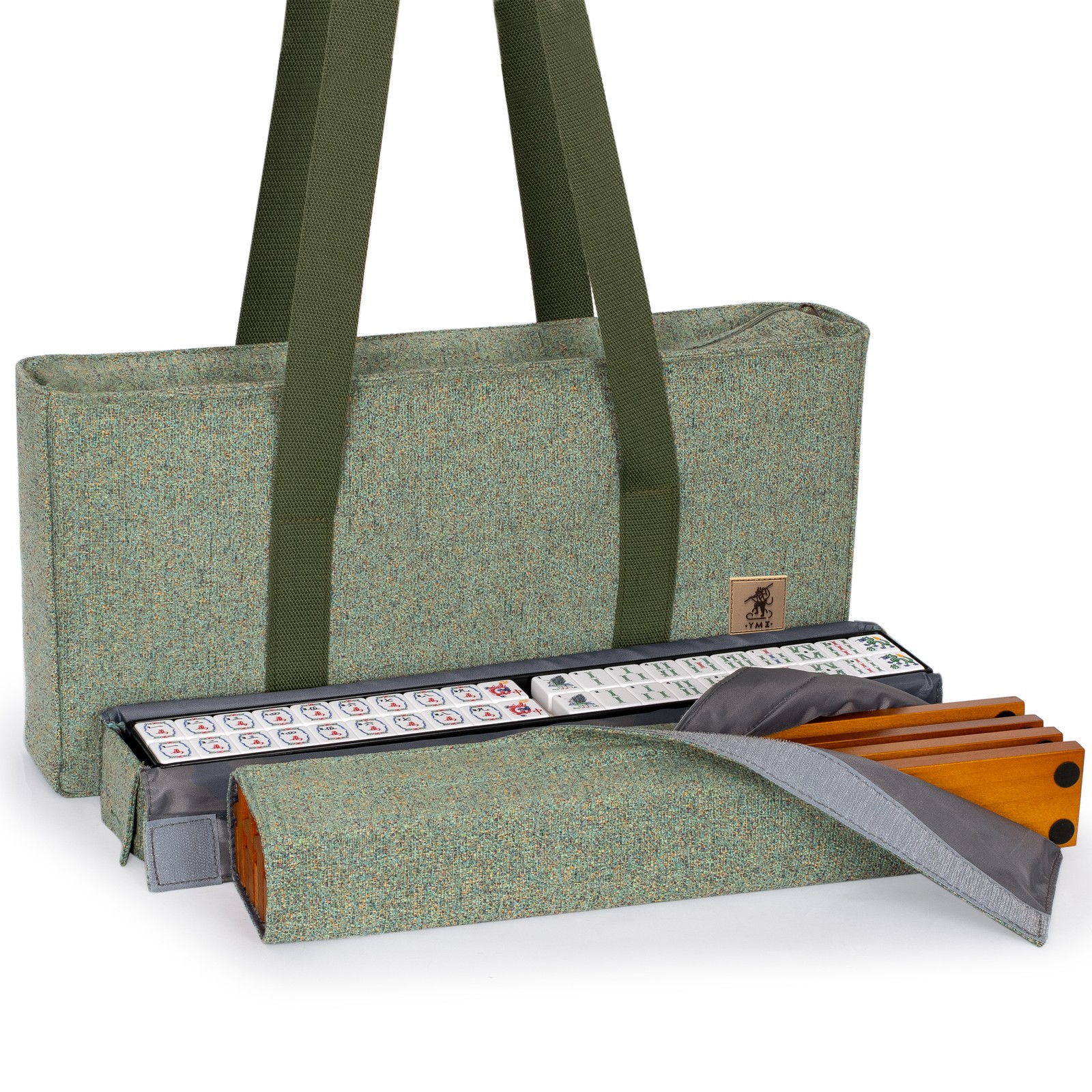 American Mahjong Set “Celestial Harmony” with Green Soft Case