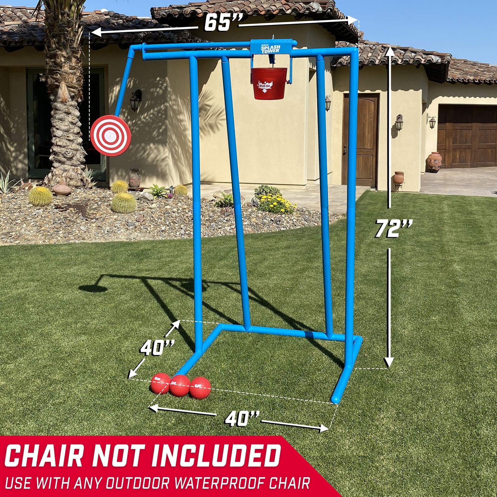 Water Dunk Game Splash Tower Soaking Tank Kids Adults GoSports
