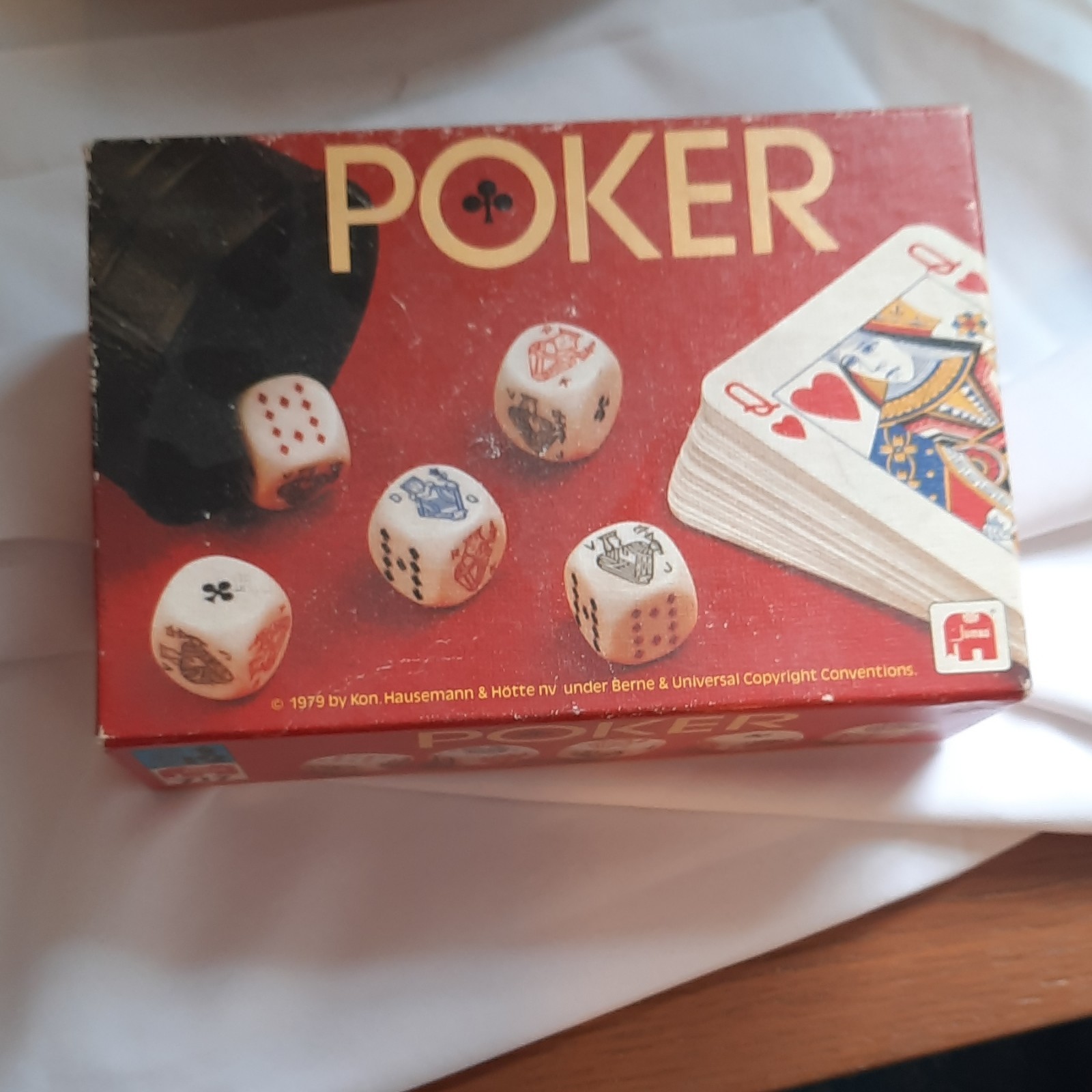 Jumbo Poker Dice Game 1979 MPN 717 Cards & Dice Set for 12 Years & Up