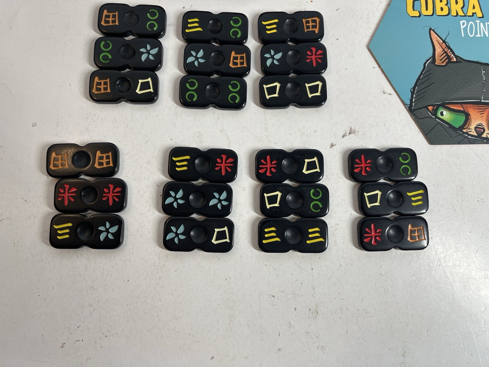 COMPLETE Cobra Paw Ninja Tile Game Bananagrams Master Meow Clawfuku Cat Ninja