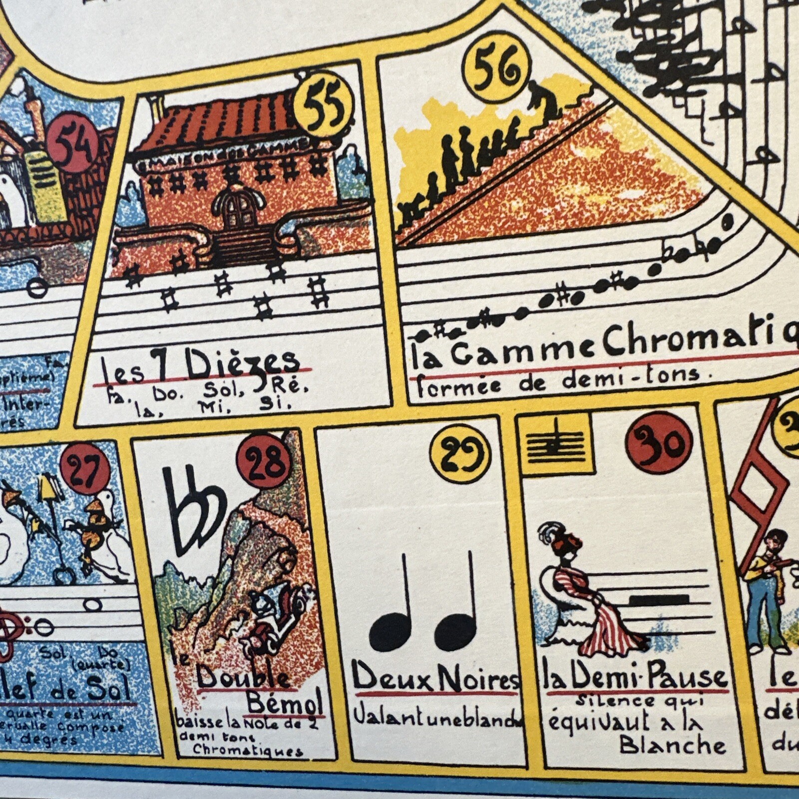 Jeu D’Oie Musical Alphonse Ledvc Vintage French Board Game of the Goose France