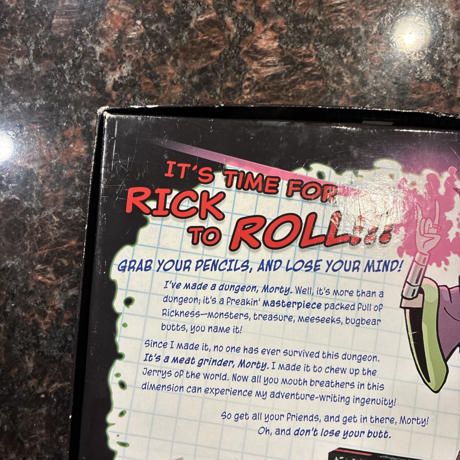 Dungeons And Dragons VS Rick And Morty D&D Tabletop Role Playing Game *No Dice