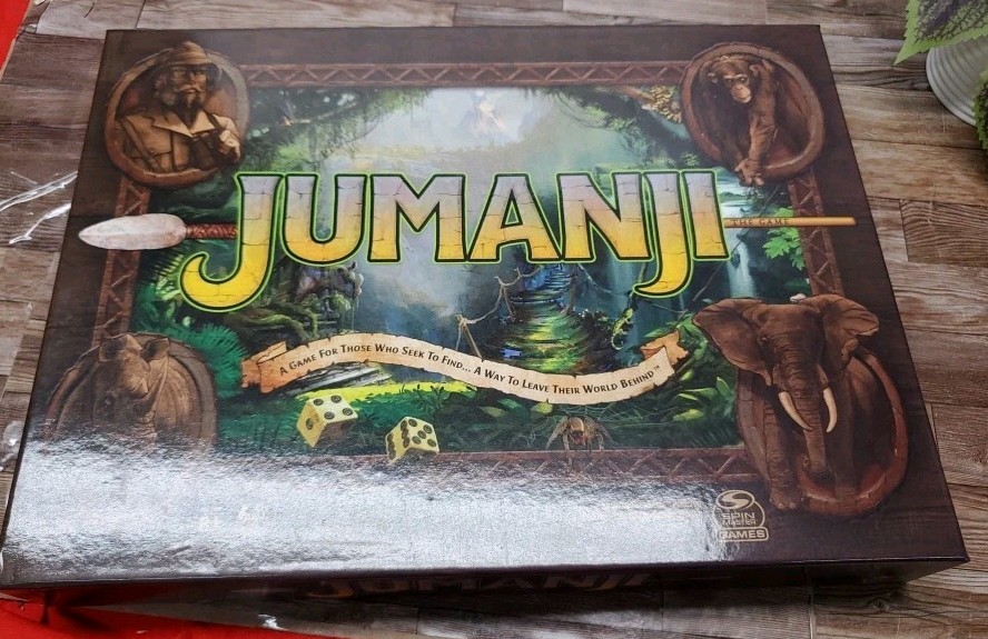 Jumanji The Game Classic Adventure Board Game Spin Master Games 2021 New Sealed