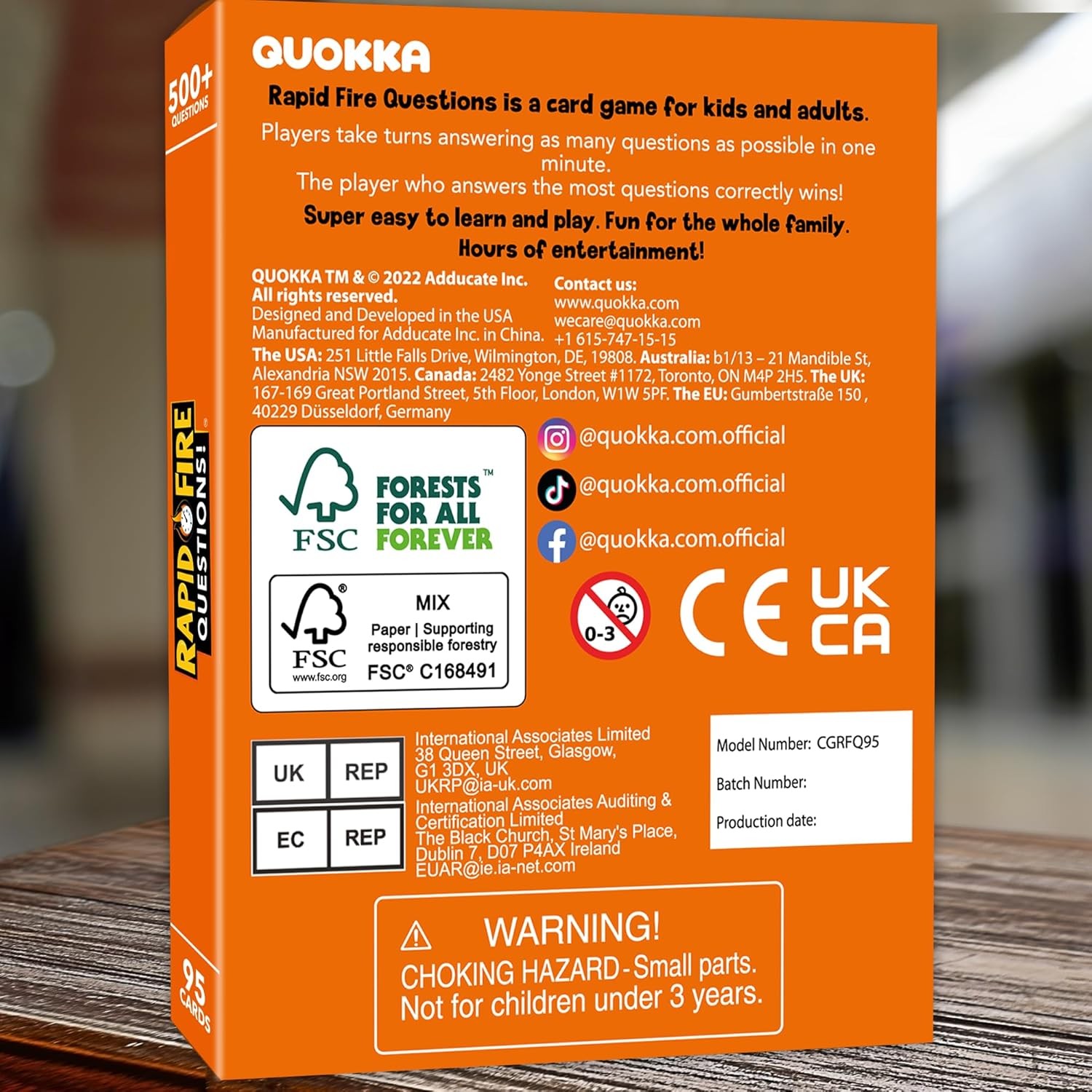 QUOKKA Icebreaker Cards with 500+ Questions – Adults Kids Family Conversation Ca