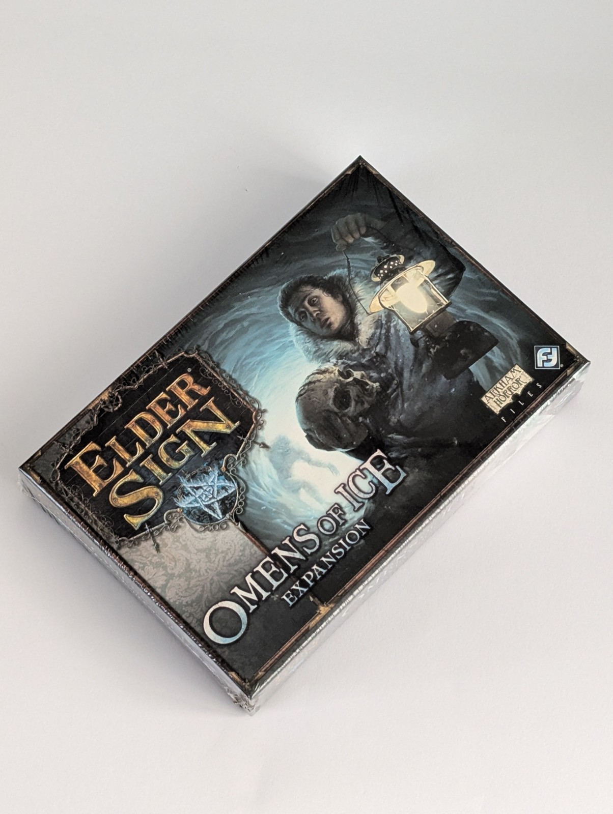 Elder Sign Omens of Ice Expansion Arkham Horror Files Fantasy Flight Games New