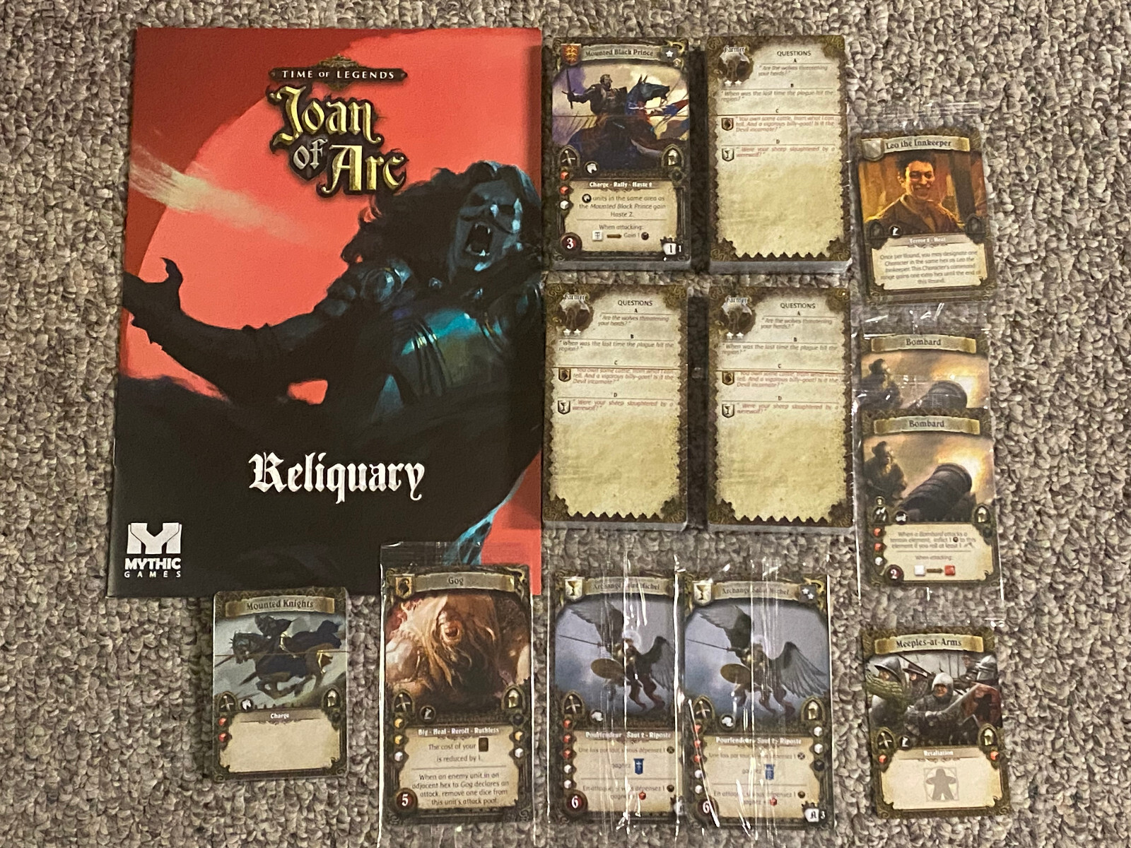LOT: Time of Legends: Joan of Arc Miscellaneous Items – Meeples At Arms Promo