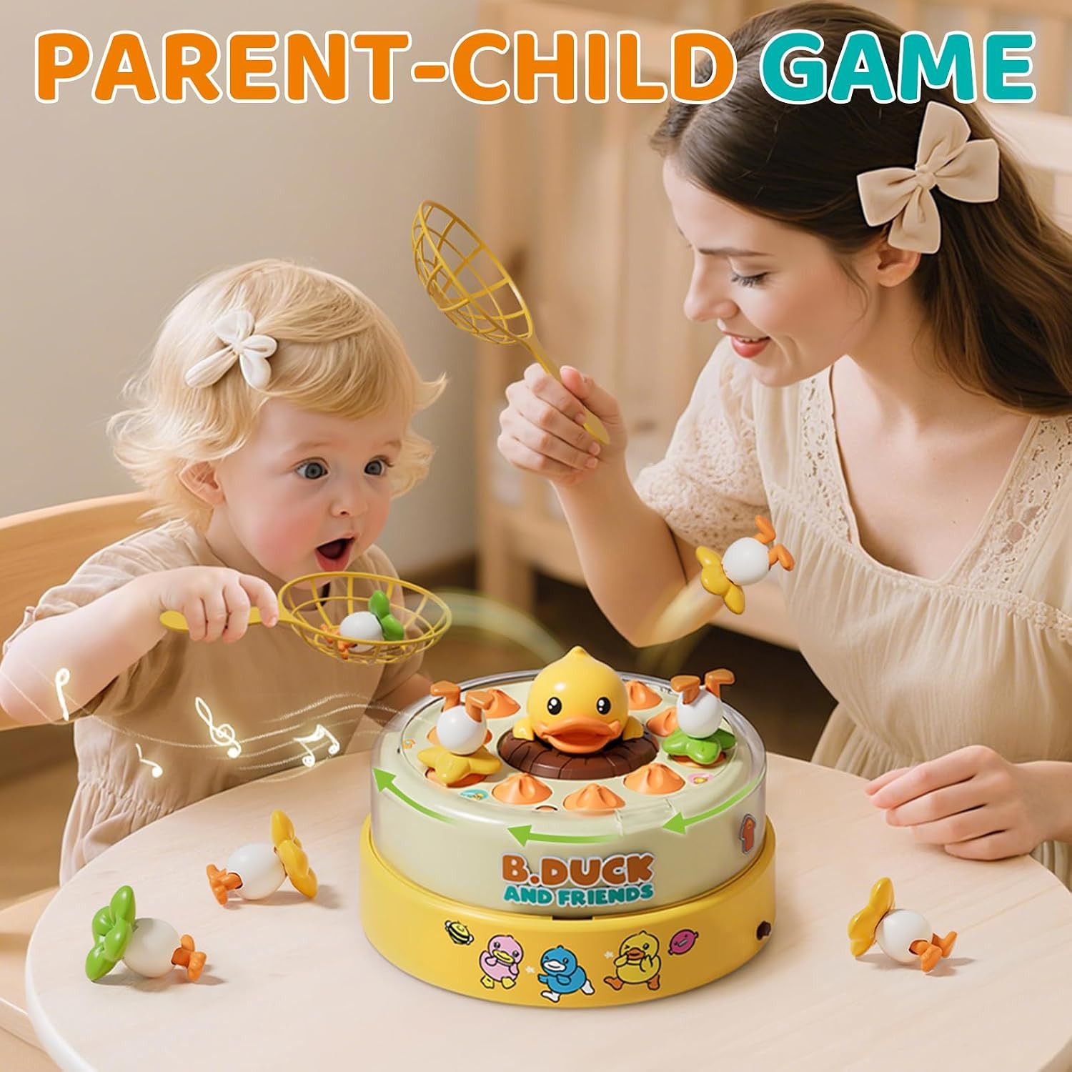 Interactive & Music Pop Up Toy for Kid, Duck Games for 5-7 Boys Girls