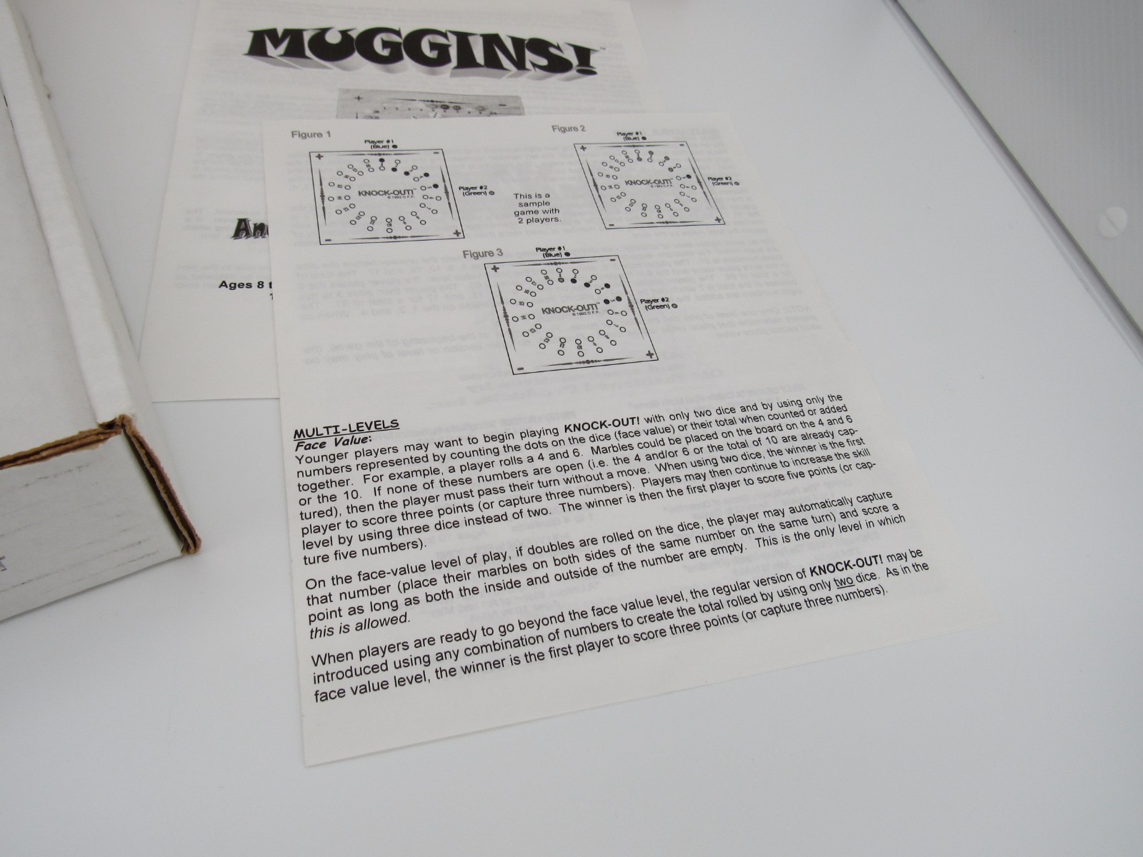 Muggins & Knock-Out Reversible Wooden Board Games Complete