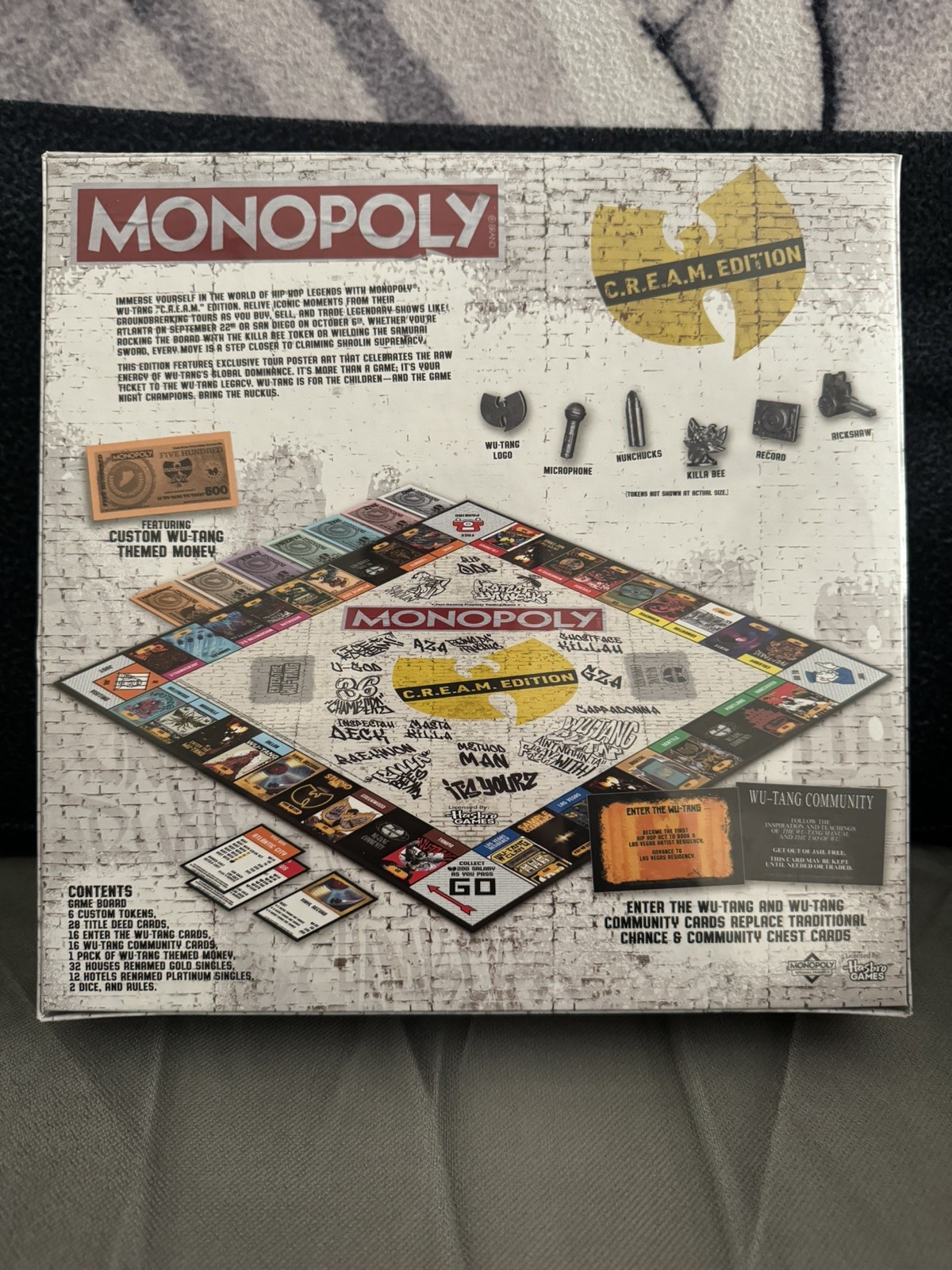 BRAND NEW SEALED WU-TANG CLAN MONOPOLY C.R.E.A.M. EDITION – 1 LEFT!