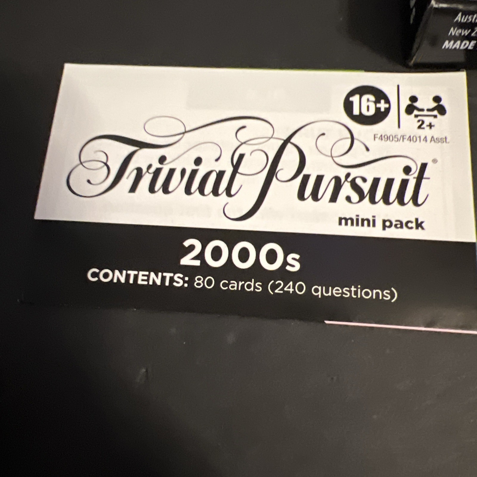 NEW Trivial Pursuit Mini Pack Multipack 80s 90s 2000s 2010s Trivia Card Game