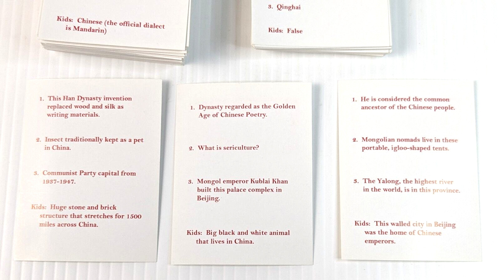 Chinamania! Trivia Game On Chinese History, Culture & Geography RARE 1999 Learn
