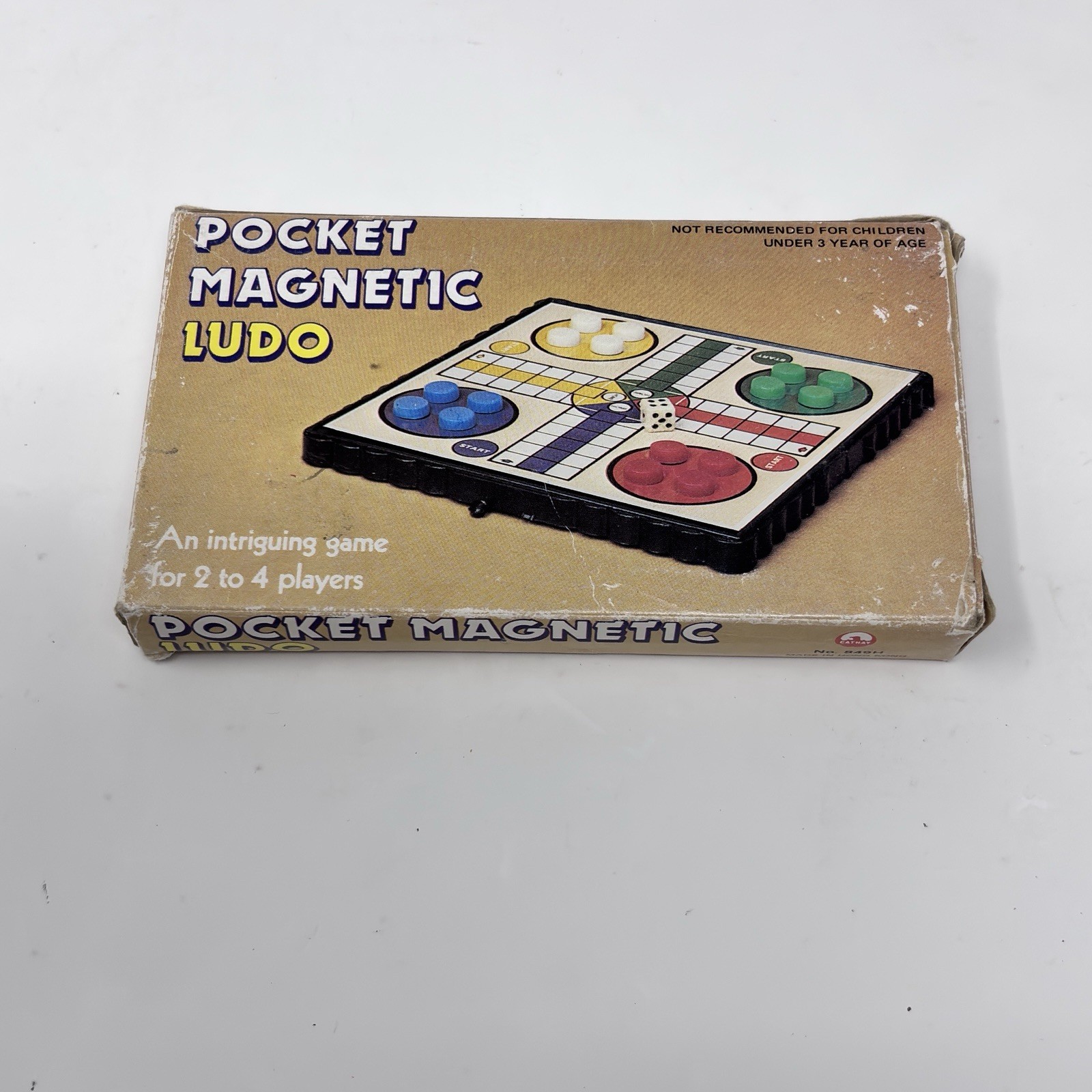 Pocket Magnetic Ludo Travel Game Vintage Complete
