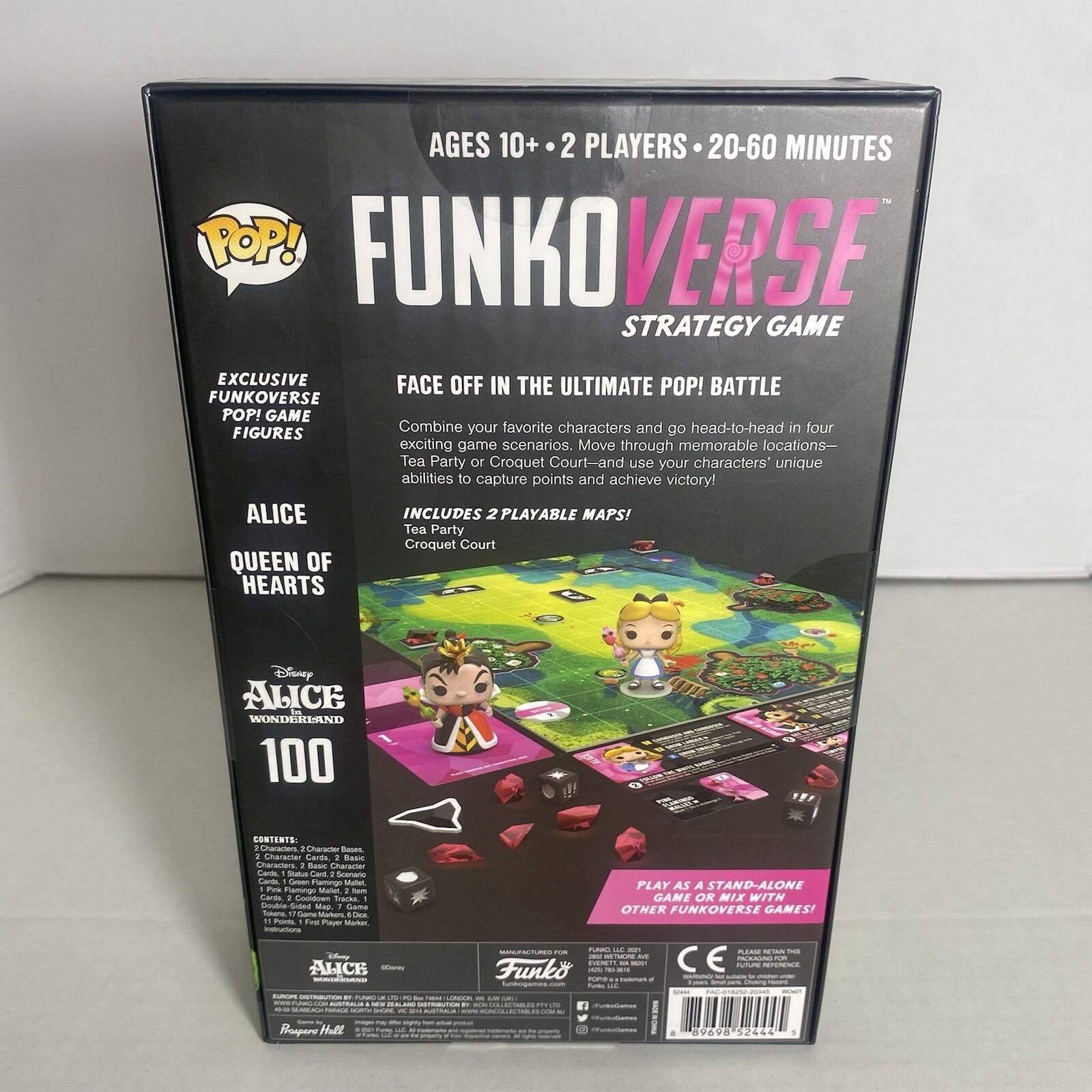 Funko Pop! Funkoverse Strategy Game Disney Alice In Wonderland Chase Edition New