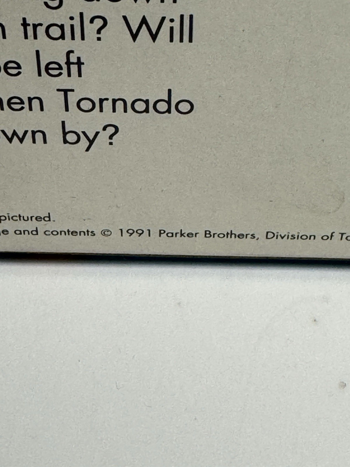 Vintage 1991 Tornado Rex Board Game With Original Box Parker Brothers READ DESCR