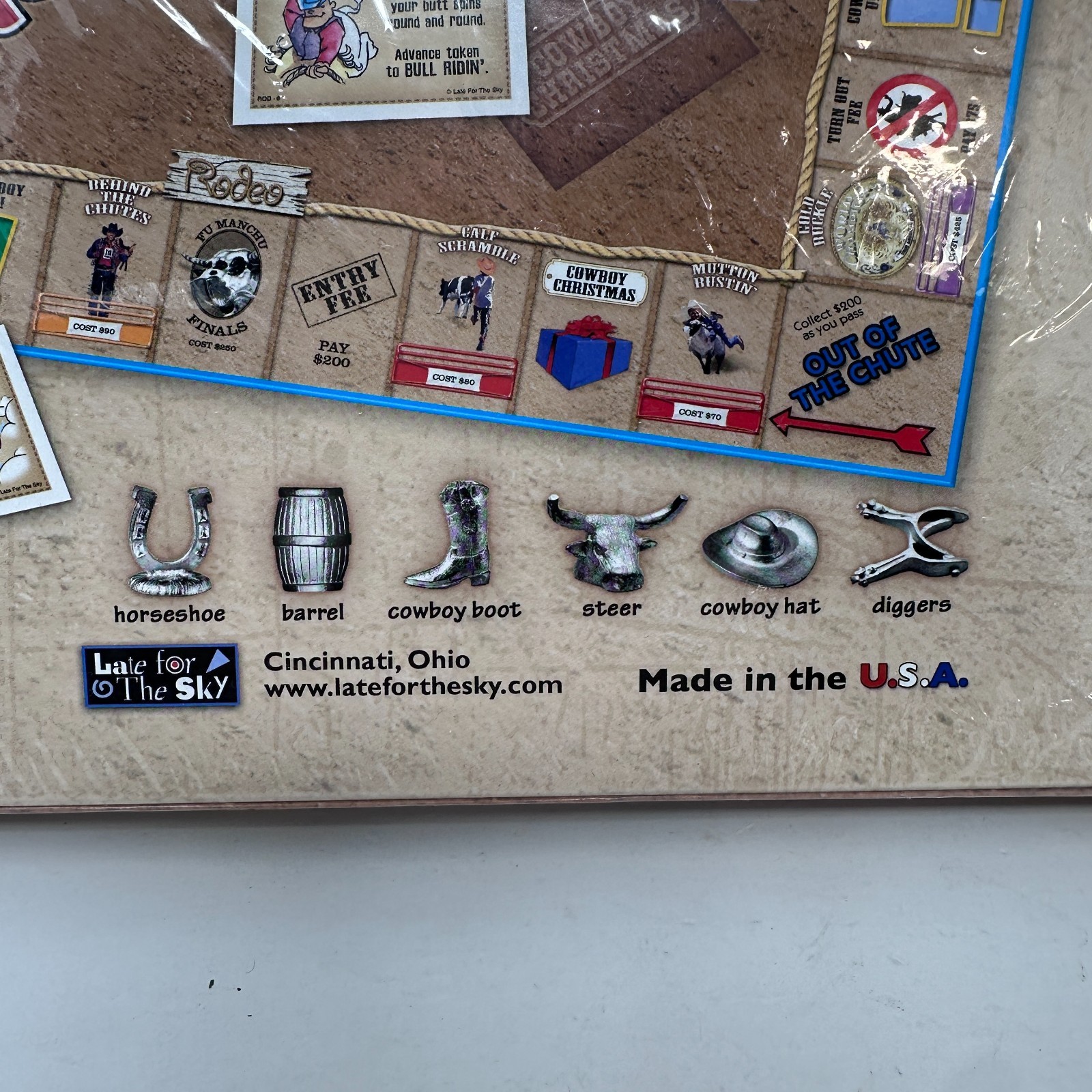 Late For The Sky Rodeo Opoly Family Board Game Standard Play 2-6 Players SEALED