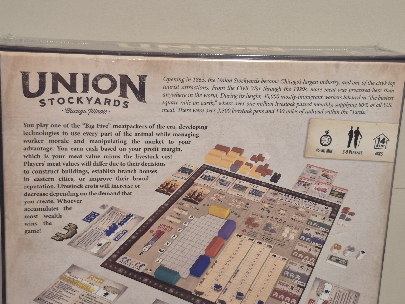 Solid Rock Games Union Stockyards Strategy Board Game, 2-5 Players, 14+