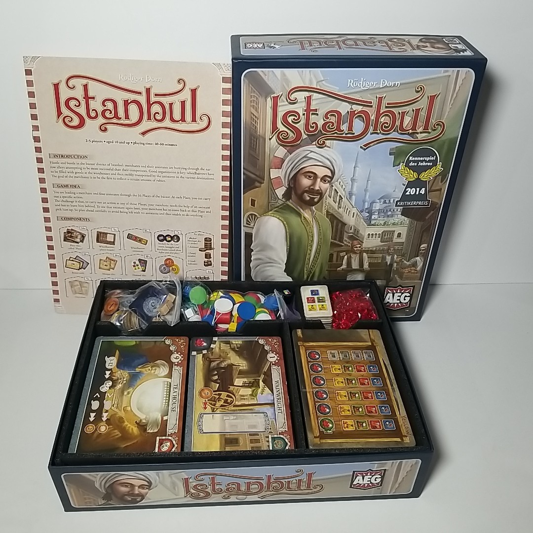 READ – ISTANBUL Base Board Game + Letters & Seals / Mocha & Basheesh Expansions