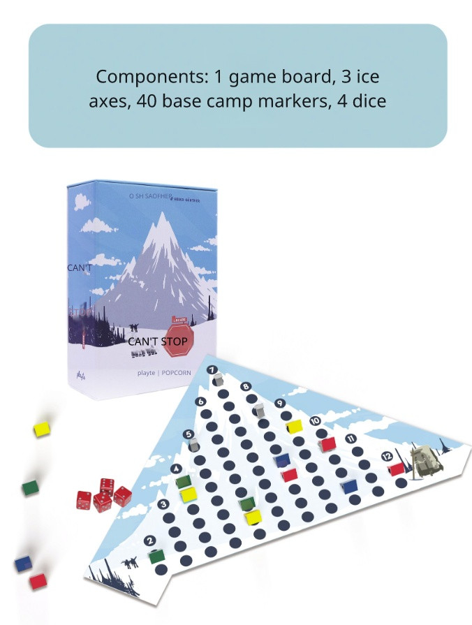 New Can’t stop (3rd Edition) Board game 2-4 players by Popcorn Games