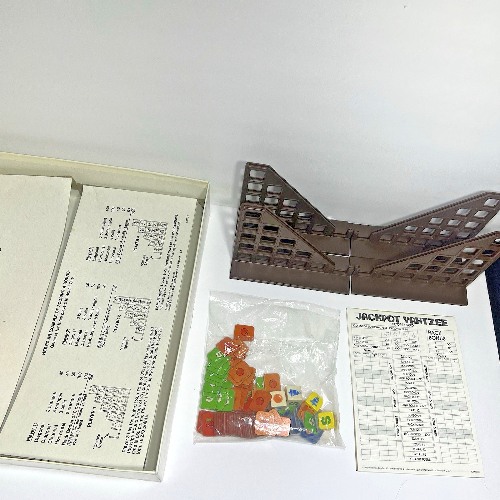 1980 Jackpot Yahtzee Game by E.S. Lowe Complete in Good Condition FREE SHIPPING