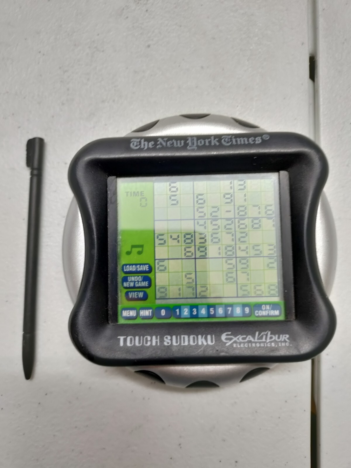 Sudoku Travel Puzzle Touch Screen Excalibur NY Times 53 2006 TESTED/Batteries