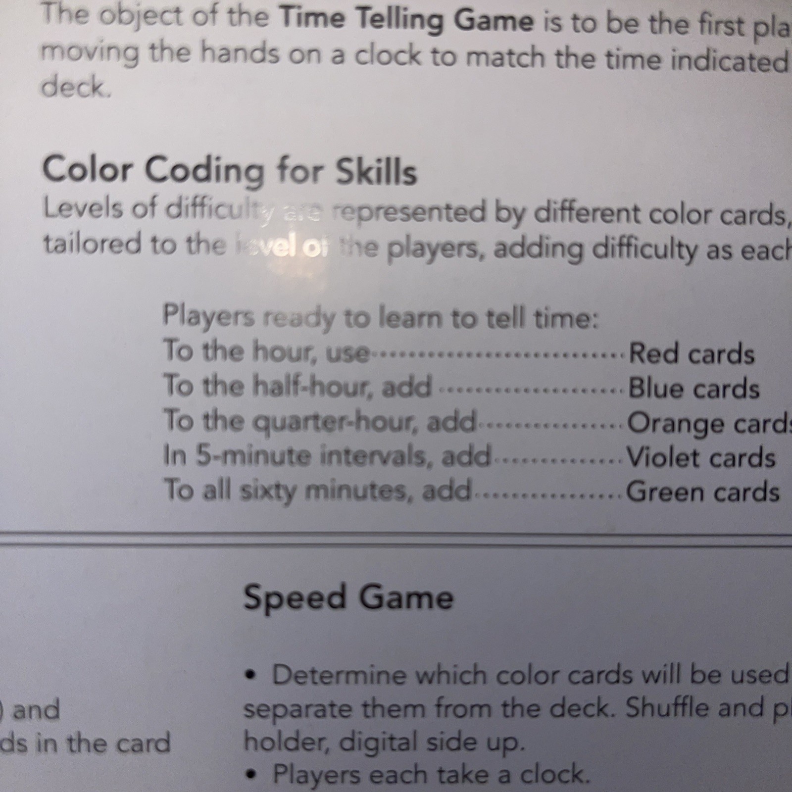 eeBoo Time Telling Game – Colorful Educational Board Game