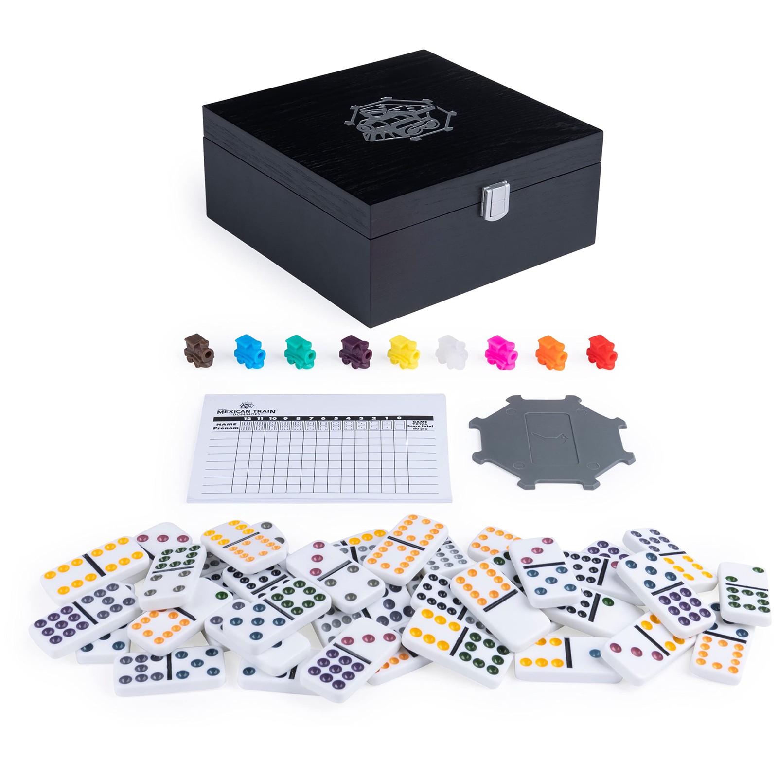 Spin Master Games Legacy Deluxe Mexican One Size, Train Dominoes