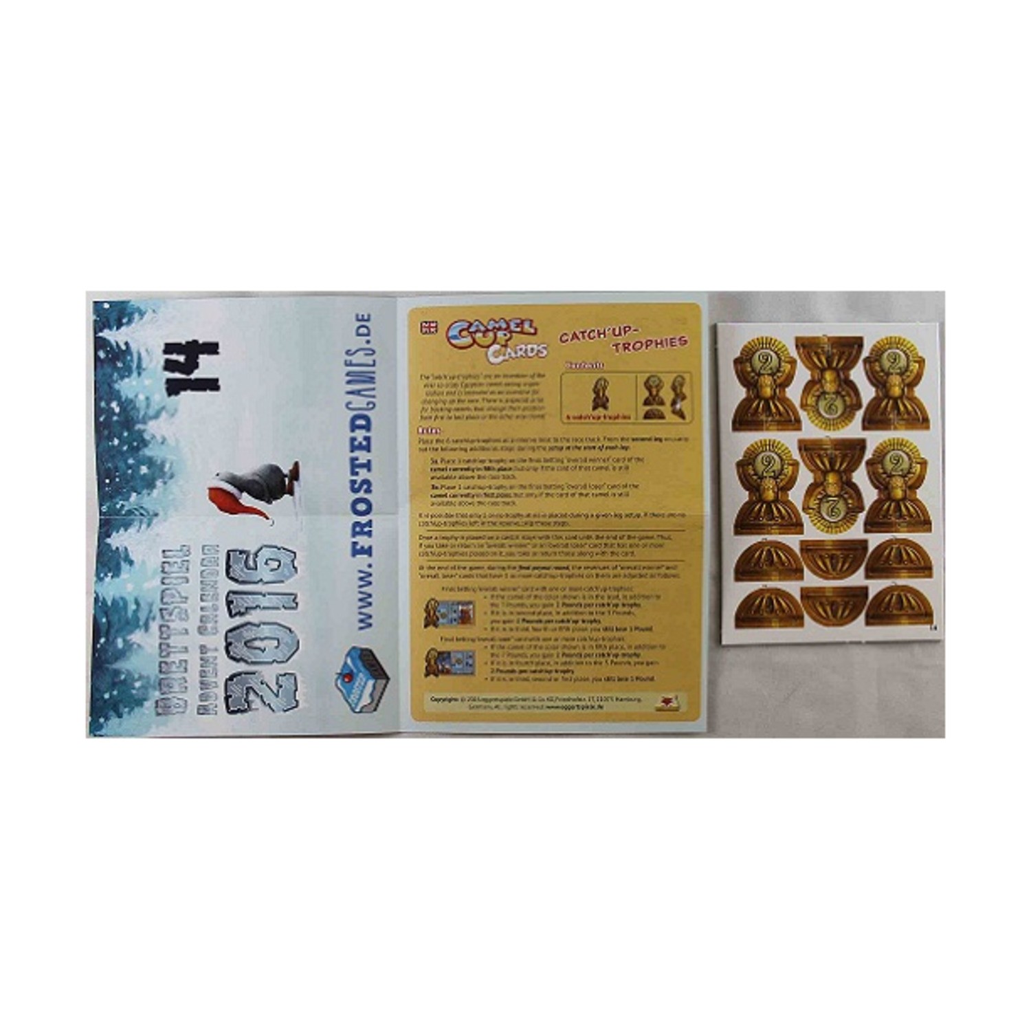 Frosted Games Advent Calendar #14 – Camel Up Cards – Catch’up Trophies Bag New