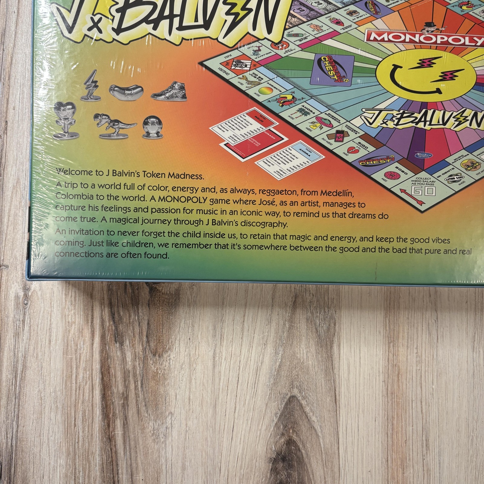 Monopoly J Balvin Token Madness Board Game New Sealed Hasbro USA Top Trumps NIB