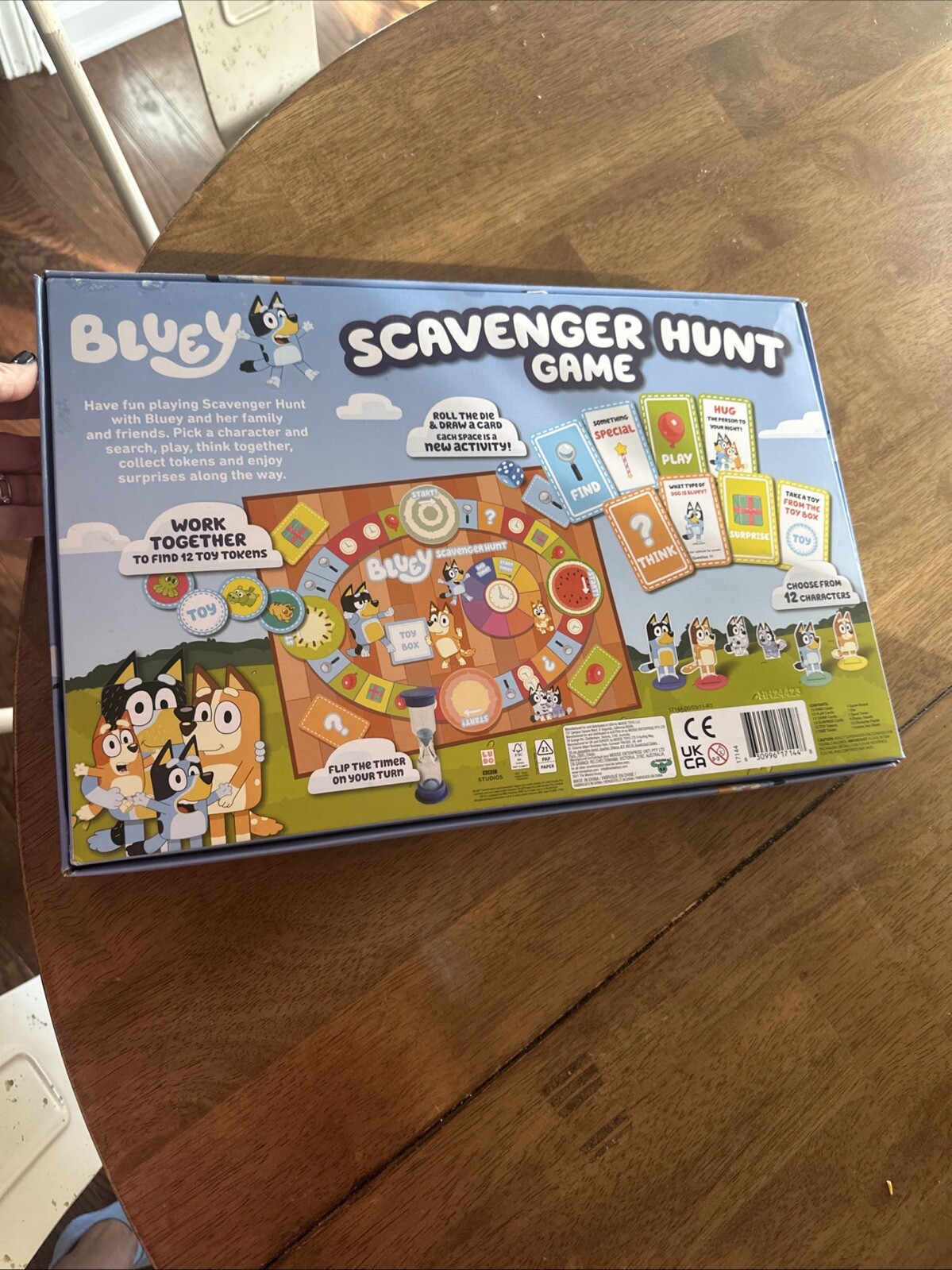Bluey Scavenber Hunt Board Game Ages 3+