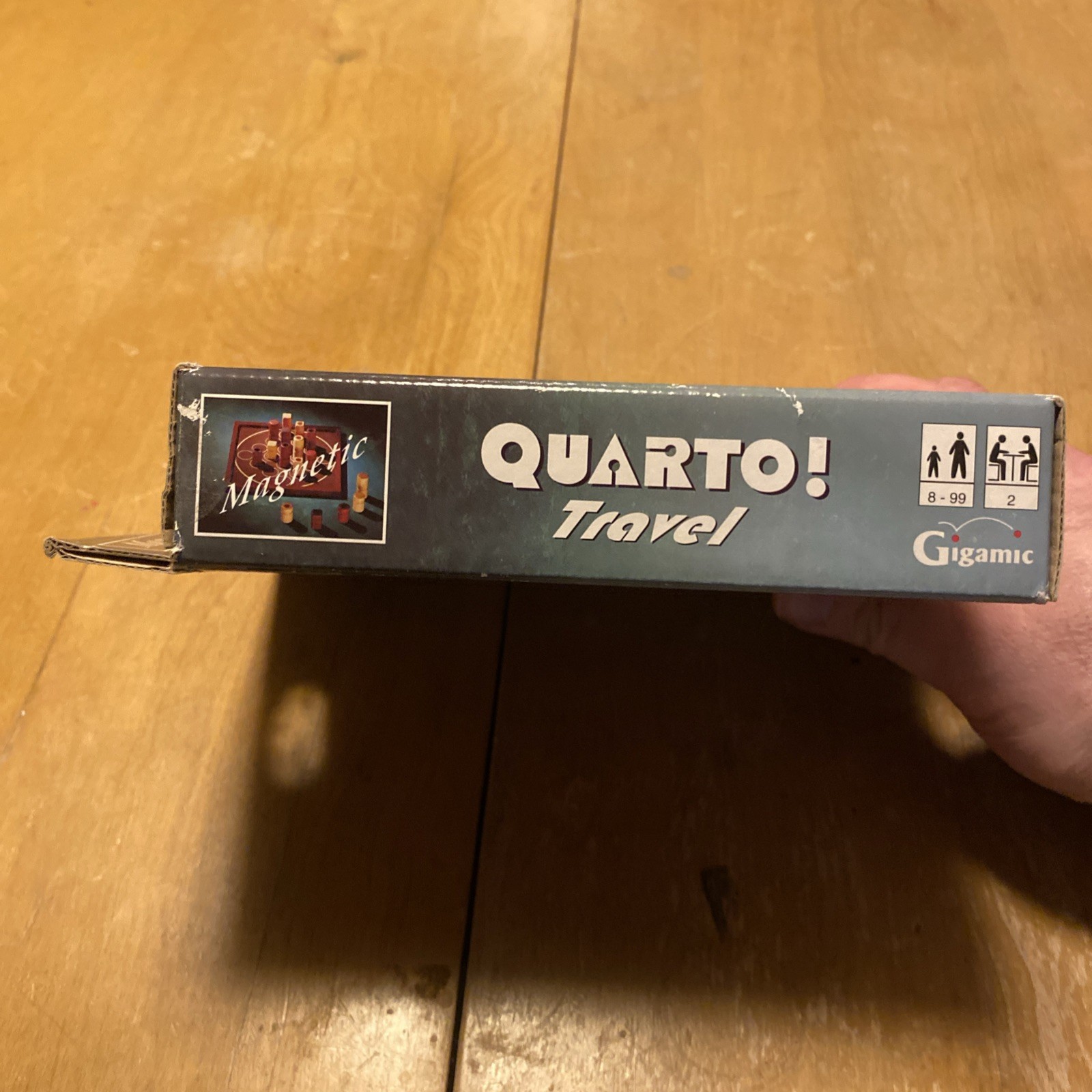 VINTAGE Travel Quarto Magnetic Wooden Board Game COMPLETE Gigamic 1991 Strategy