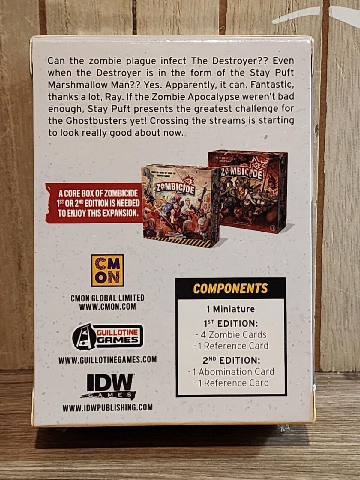 Zombicide Ghostbusters Pack 1 2 3 Complete Bundle CMON New Sealed Stay Puft